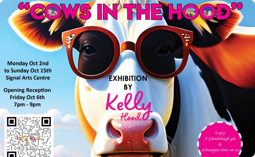 COWS IN THE HOOD’- SOLO EXHIBITION @ SIgnal Arts Centre October…
