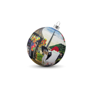 Birch Wood Christmas Ornament -BRAY
