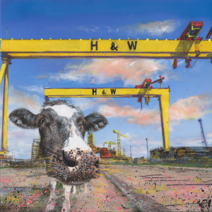 The Samson & Goliath Cranes- Northern Ireland- Greeting card